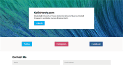 Desktop Screenshot of colinhardy.com